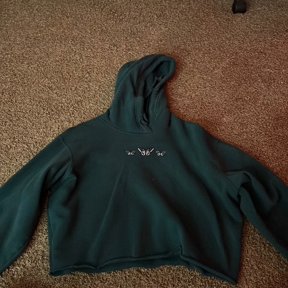 hollister cropped hoodie